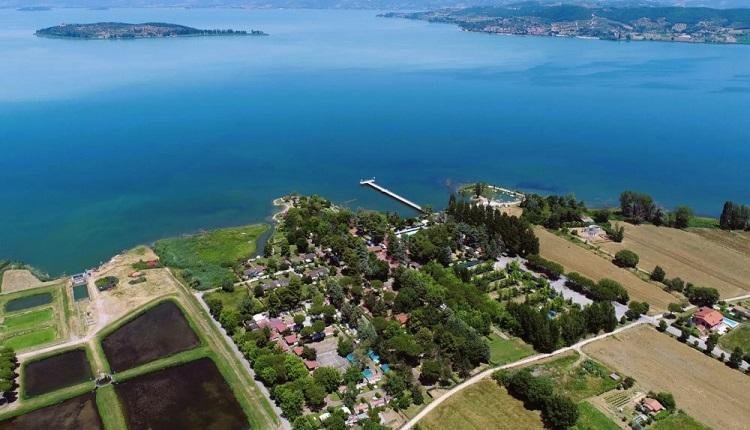 Trasimeno glamping resort - boven aanzicht 